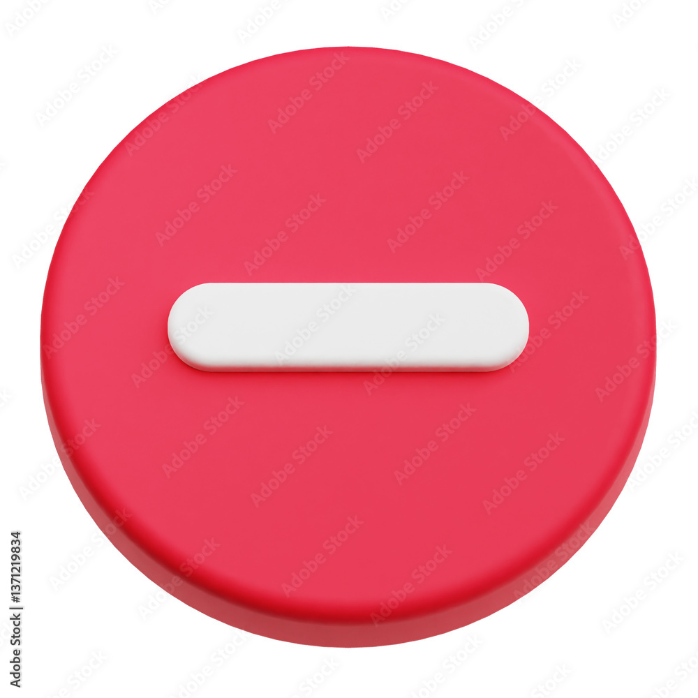Poster app user interface 3d icon isolated on the transparent background