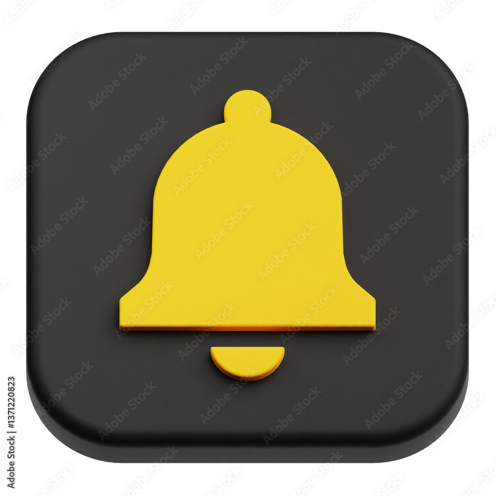 Poster app user interface 3d icon isolated on the transparent background