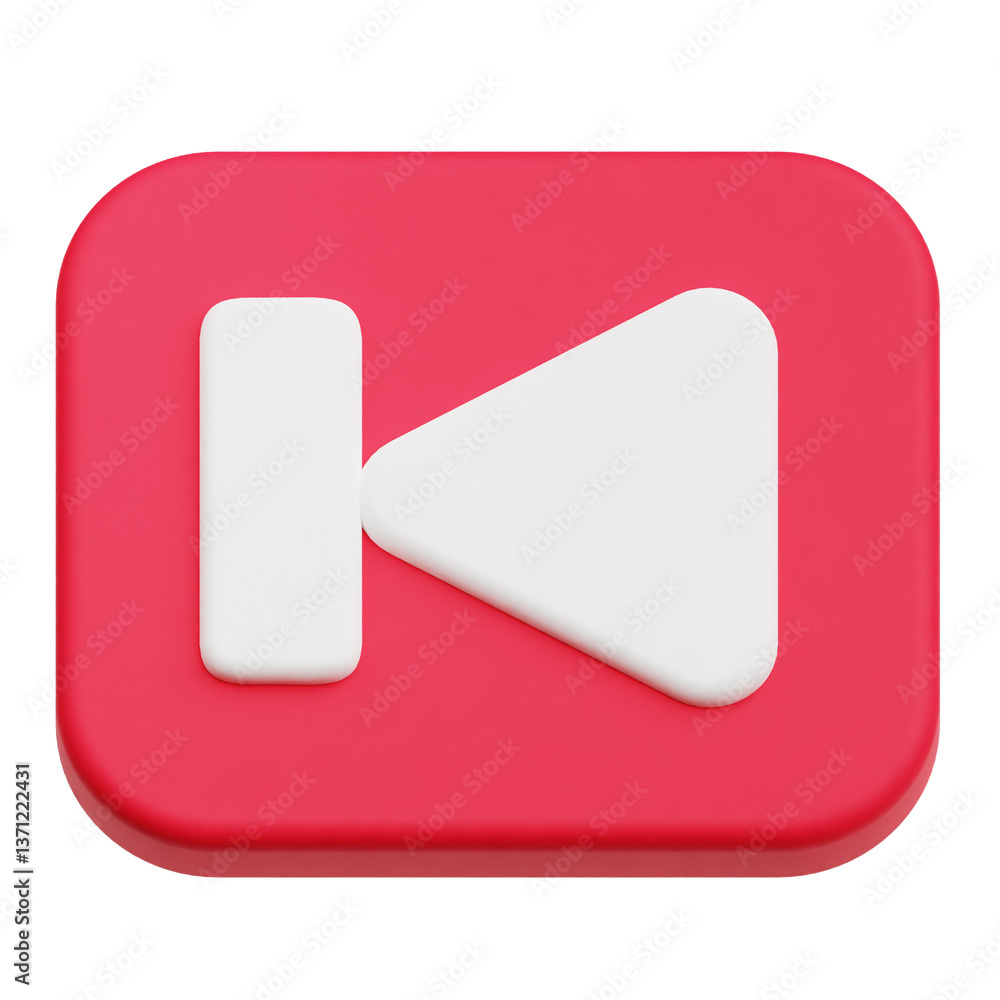 Poster app user interface 3d icon isolated on the transparent background