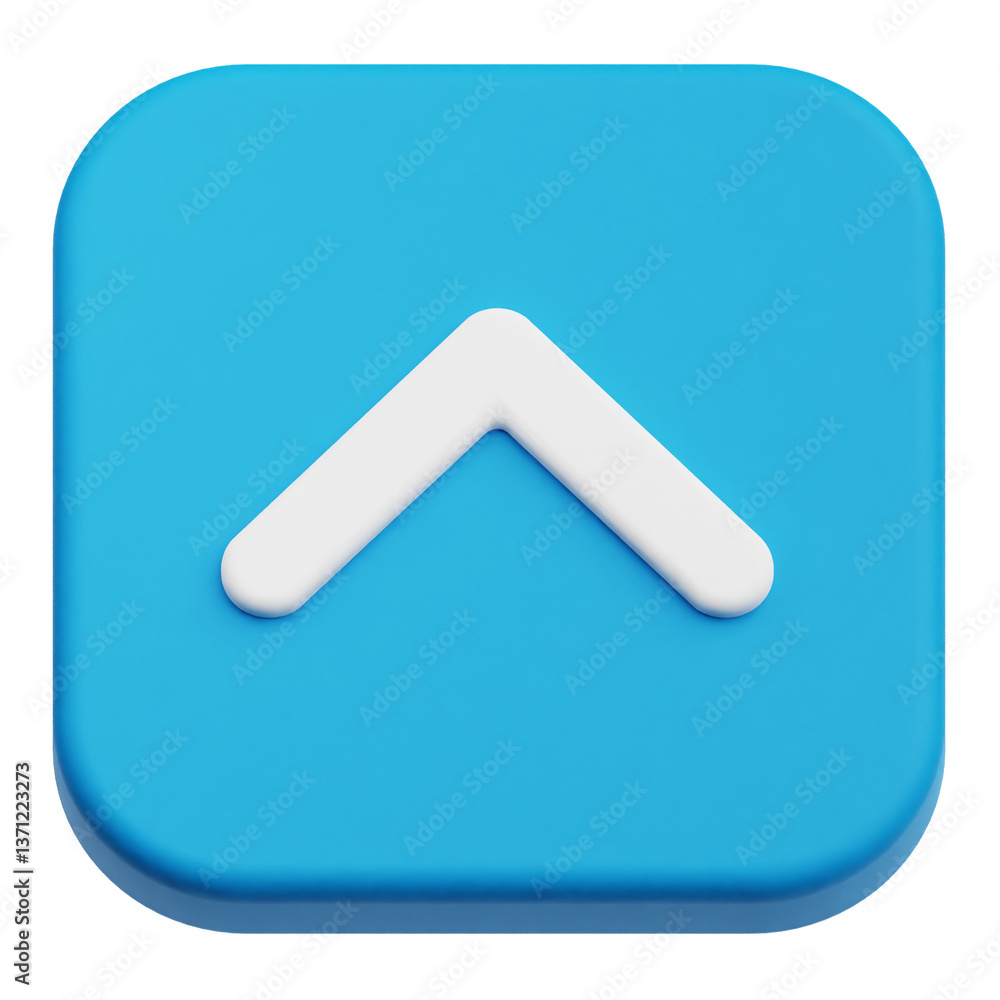 Poster app user interface 3d icon isolated on the transparent background