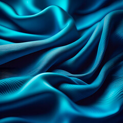 blue fabric texture created by Generative AI