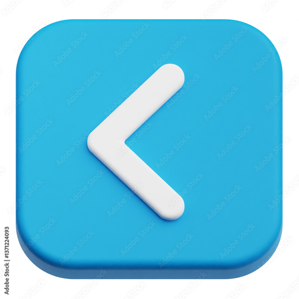 Poster app user interface 3d icon isolated on the transparent background