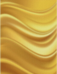 Fototapeta premium Golden glossy gradient forming soft waves background