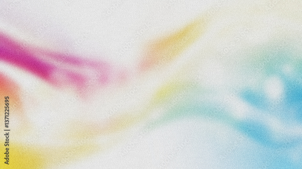 Poster colorful gradient background creating soft waves with grainy texture