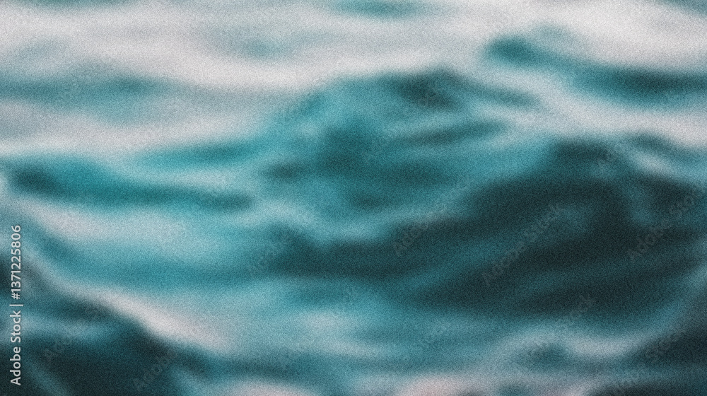 Poster turquoise and gray gradient background creating soft waves