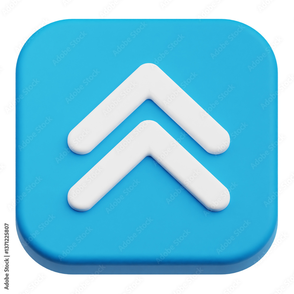 Poster app user interface 3d icon isolated on the transparent background