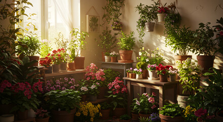 Garden inside apartment 