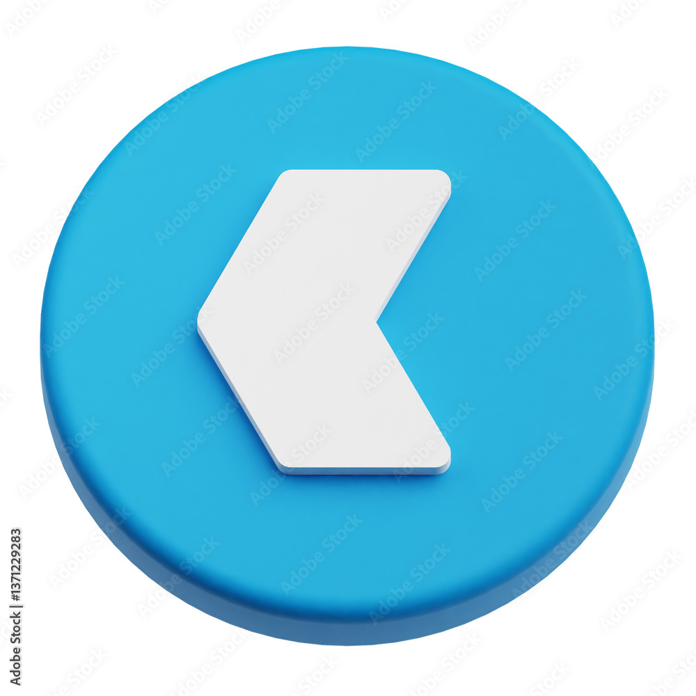 Poster app user interface 3d icon isolated on the transparent background