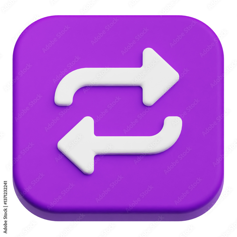 Poster app user interface 3d icon isolated on the transparent background