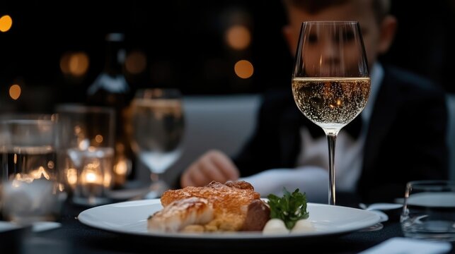 Fine dining experience with child