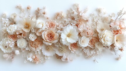 A Beautiful Collection of Soft Pastel Colored Floral Arrangements