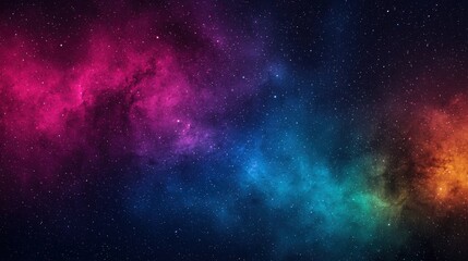 Fototapeta premium Colorful galaxy chaos a stunning cosmic display space digital art night sky wide-angle abstract beauty