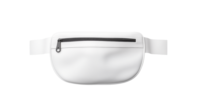 Shop white fanny pack belt bag for women men travel running hiking fashion waist pack accessory transparent backgroundisolated on transparent background	