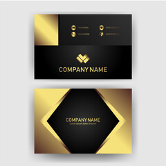 Elegant Gold and Black Business Card Design (5)