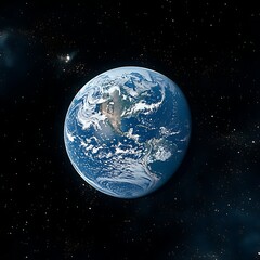 Naklejka premium Earth from Space with Planet View.