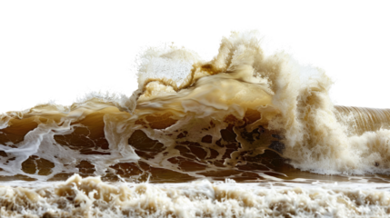 Wave Crest's Fury: A powerful wave crests, showcasing the raw energy and dynamic movement of the ocean's force. Water splashes, swirling in a captivating display of nature's strength.