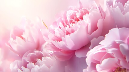 Obraz premium Romantic pastel flower bouquet full bloom aesthetic design picture