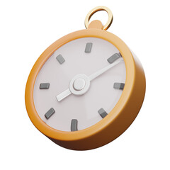 Orange explorer Icon 3D Render