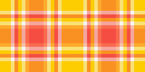 Vibrant orange and yellow plaid pattern. Perfect for textile design, website backgrounds, or branding projects.  This cheerful, geometric texture evokes warmth and optimism.