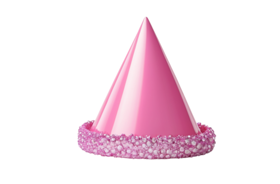 Pink party hat 3D festive style