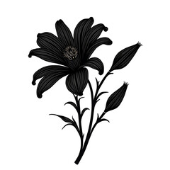 Image of flower silhouette
