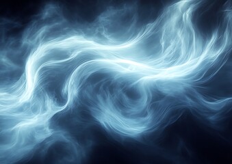 Fototapeta premium Abstract Flowing Blue Energy