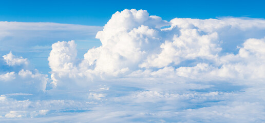 Sky clouds background. Air clouds in the blue sky. blue sky backdrop with the clouds. Sky Clouds Wallpaper.