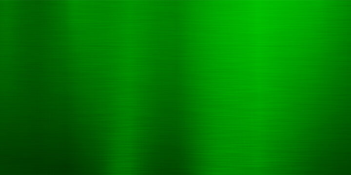 Green metallic gradient with scratches. Foil surface texture effect. Vector illustration
