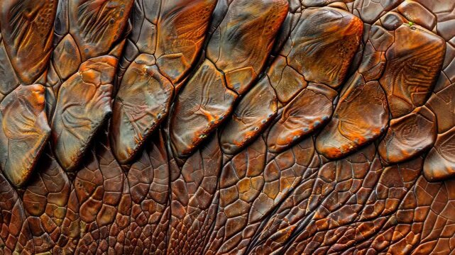 Dinosaur skin texture replicates ancient scales with intricate detail, Ai Generated.