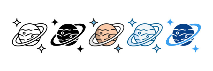 Mercury Orb Icon Set Multiple Style Collection