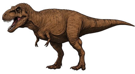 Realistic T-Rex Dinosaur Illustration