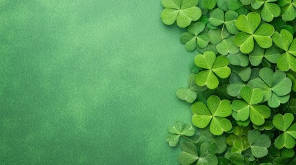 St. Patrick's day festivities green meadow digital artwork vibrant nature aerial view celebration theme