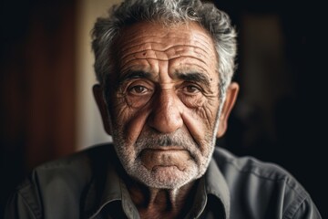 Portrait of a Hispanic elderly man in nursing home