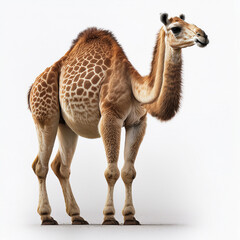 Obraz premium Generachameau, dromadaire, tacheté, rayé, robe spéciale, rare, animal, désert, mammifère, nature, , bosse, chameau, isolé, dessin animé, animal, voyage, sable, silhouette, faune, jardin zoolted image
