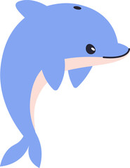 Playful Dolphin Cartoon
