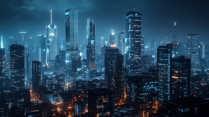 Obraz premium city at night
