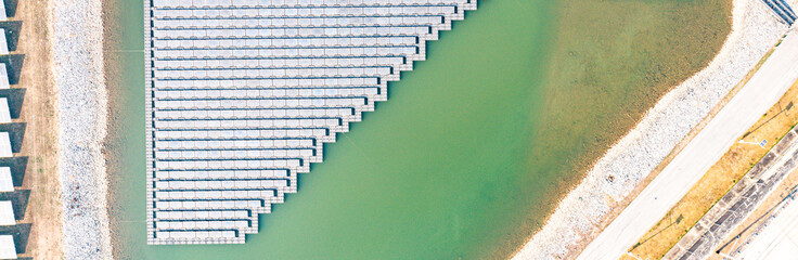 Solar Farm (solar cell), Renewable green alternative energy. Power plant. Solar photovoltaic and Industry produce oil refinery oil, gas refinery, Business petrochemical industrial for transportation.