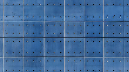 Blue Perforated Concrete Wall Texture