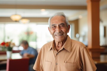 Portrait of a Hispanic elderly man in nursing home