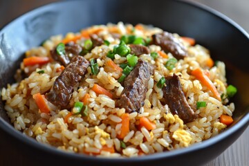 Black Truffle Sauce Beef Particle Fried Rice 