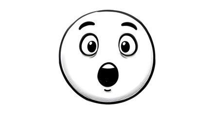 Fototapeta premium Shocked Emoji Icon