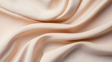 Fototapeta premium Close Up Of Draped Beige Fabric