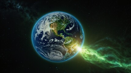 Fototapeta premium Planet earth in space
