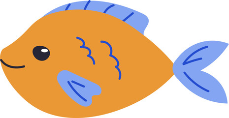 Simple Fish with Bold Lines