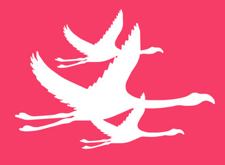 Tropical Flamingo Seamless Pattern. Exotic and Stylish Background. Ideal for fabric prints, textiles, greeting cards, wallpapers, and trendy fashion designs,