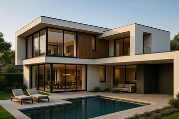 Fototapeta premium Modern architecture and luxury homes