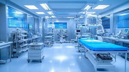 Naklejka premium Modern Surgical Suite Interior