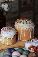 Traditional Easter food. Easter holiday concept.