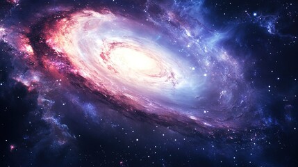 Obraz premium Spiral galaxy in deep space (5)