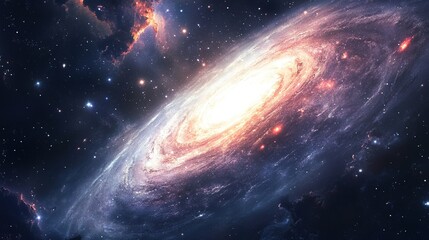 Spiral galaxy in deep space (11)